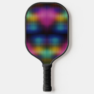 Metallic Colour Lines Design Pickleball Paddle