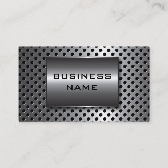 Metallic Design Business Card (Front)