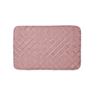 Metallic Diamond Patterns Bath Mat