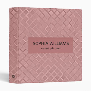 Metallic Diamond Patterns Binder