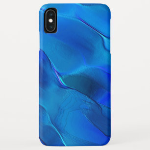 Metallic dunes in tones of vivid blue colour iPhone XS max case