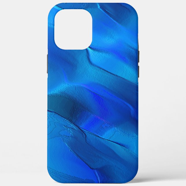 Metallic dunes in vivid blue tones of colours Case-Mate iPhone case (Back)