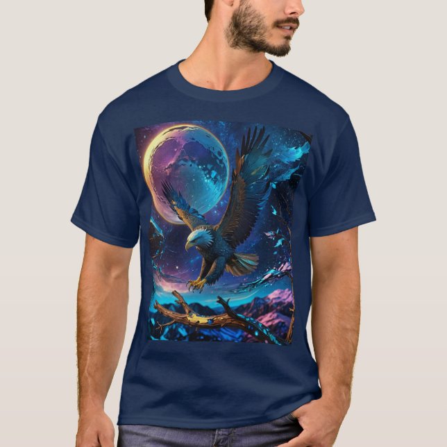 Metallic Eagle Design T-Shirt (Front)