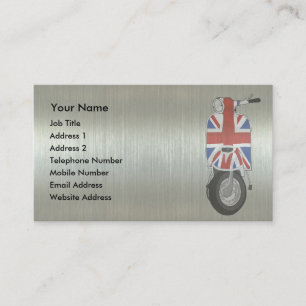 Metallic effect UJ Scooter Business Card