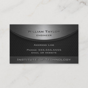 Metallic Elegance 2 with QR code Business Card