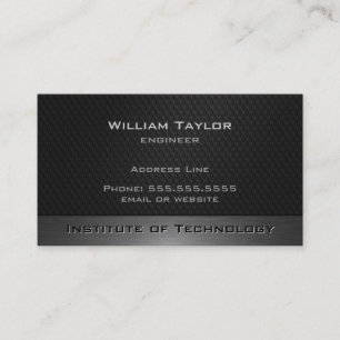 Metallic Elegance with QR code Business Card