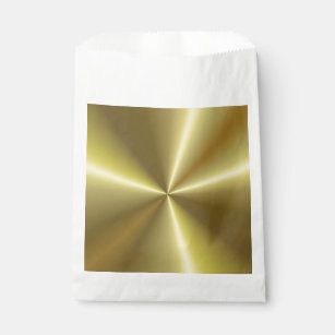Metallic Faux Gold Look Blank Elegant Template Favour Bag