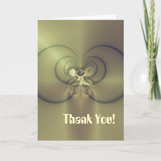 Metallic Feeling Thank You Card (Front)