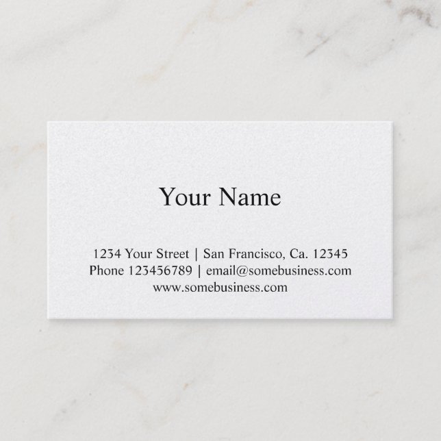 Metallic finish business card template (Front)