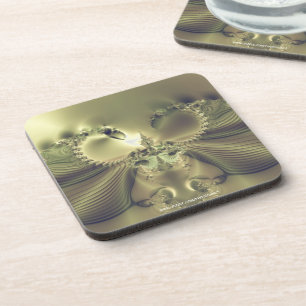 Metallic Flower Coaster