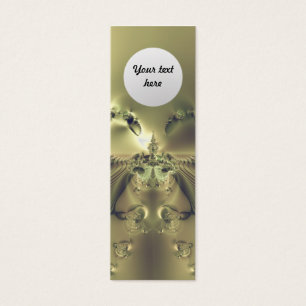 Metallic Flower Custom Bookmark