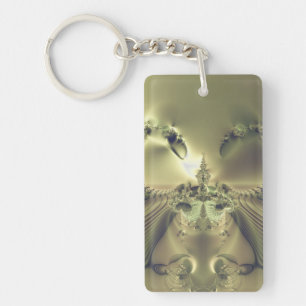 Metallic Flower Keychain