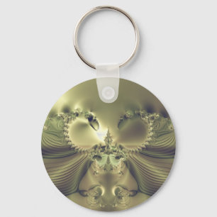 Metallic Flower Keychain