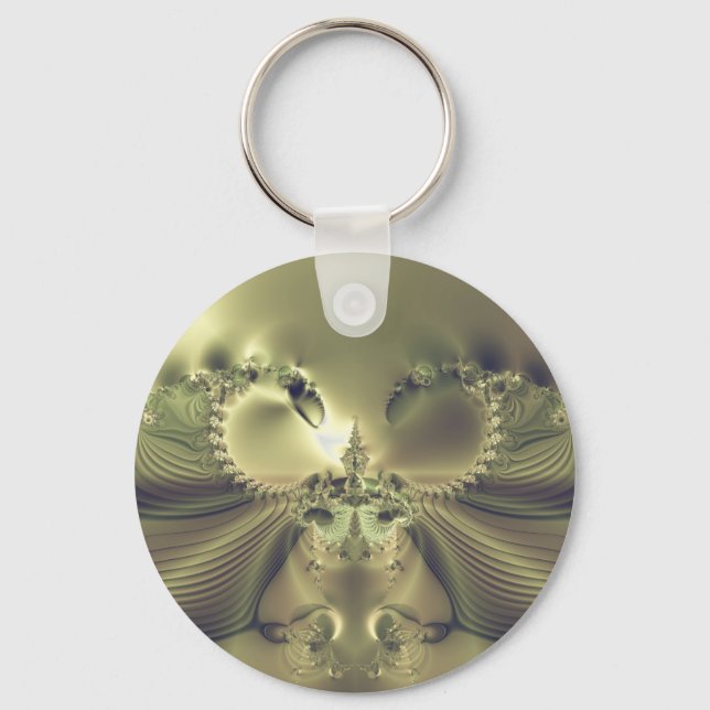 Metallic Flower Keychain (Front)