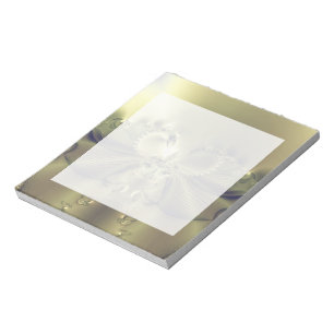 Metallic Flower Notepad