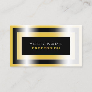 Metallic frame luxurious business card