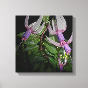Metallic Fuchsia Blossoms - Digitally Enhanced Canvas Print