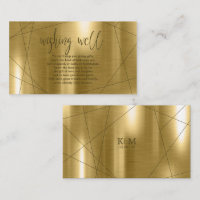 Metallic Geometric Wishing Well Gold ID648