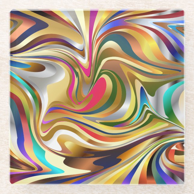  Metallic Glass Coaster (Front)