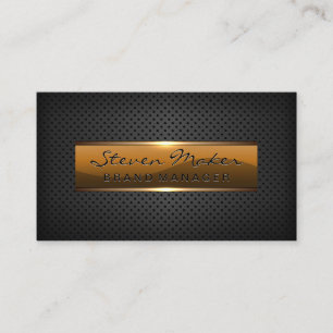 Metallic Glossy Banner   Perforated Mesh Business Card