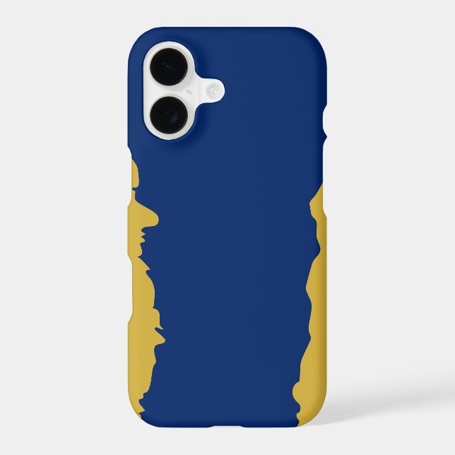 Metallic Gold and Navy Blue Unique Stylish (Verso)