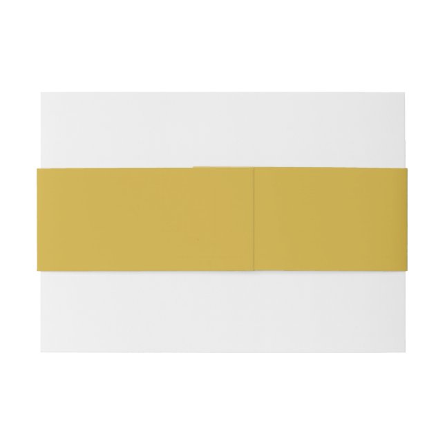 Metallic Gold Belly Band for Wedding Invitations Invitation Belly Band (Back Example)