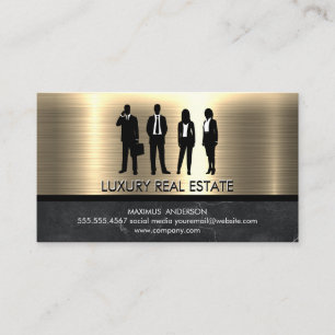 Metallic Gold Business Professionals Card
