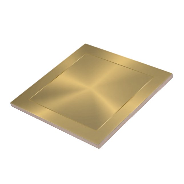 Metallic Gold Design Stainless Steel Look Tile (Side)