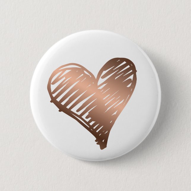 Metallic Gold Heart Button (Front)