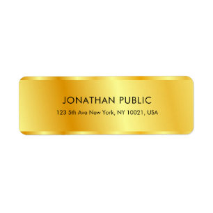 Metallic Gold Look Elegant Glamour Custom Template