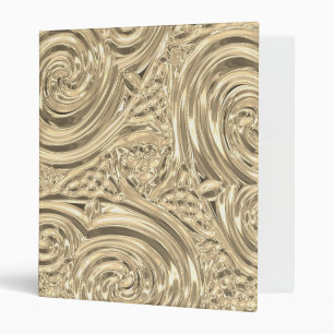 Metallic gold look elegant victorian nouveau binder
