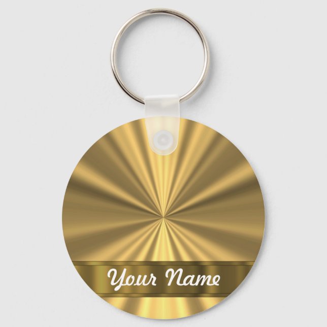 Metallic Gold looking Keychain (Front)