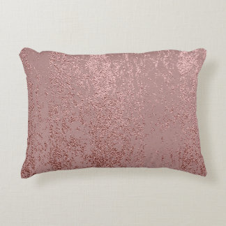Metallic gold texture, rose quartz. accent pillow