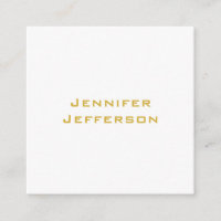 Metallic Gold & White Professional Modern Elegant