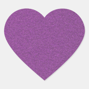 Metallic Grape Heart Sticker