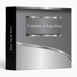 Metallic Grey Steel Look Binder