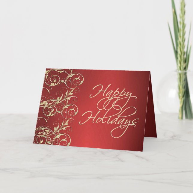 Metallic Holiday Card (Front)