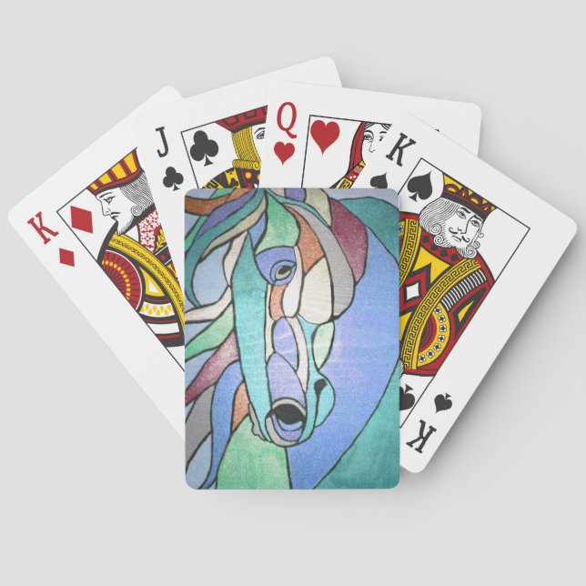 Metallic Horse Playing Cards (Back)