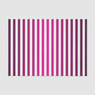 Metallic Hot Pink and White Stripes Tissue Paper