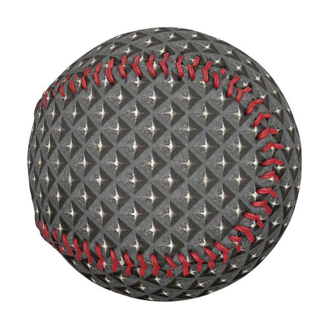 Metallic Industrial Style Background Customizable Baseball (Front Right)
