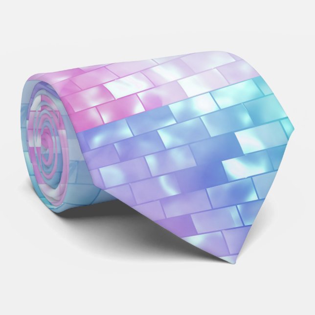 Metallic iridescent beach pearl glitter shimmer tie (Rolled)
