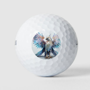 Metallic Iridescent Eagle Golf Balls