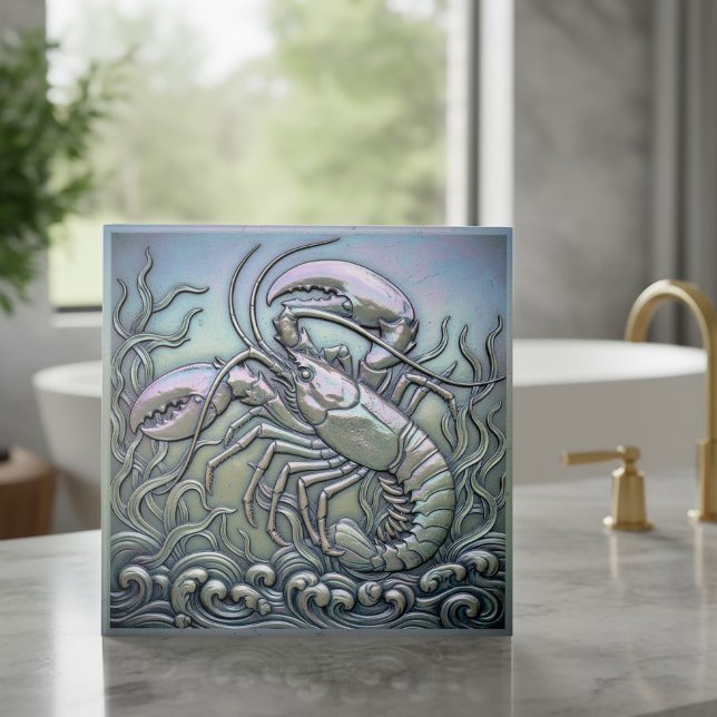 Metallic Iridescent Lobster D1223 Tile (Creator Uploaded)