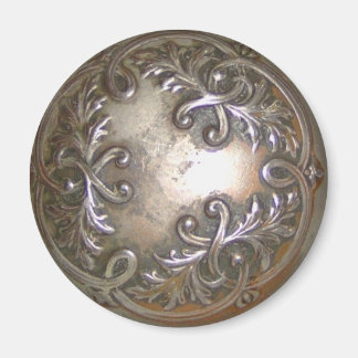 Metallic Leaf Design Magnet