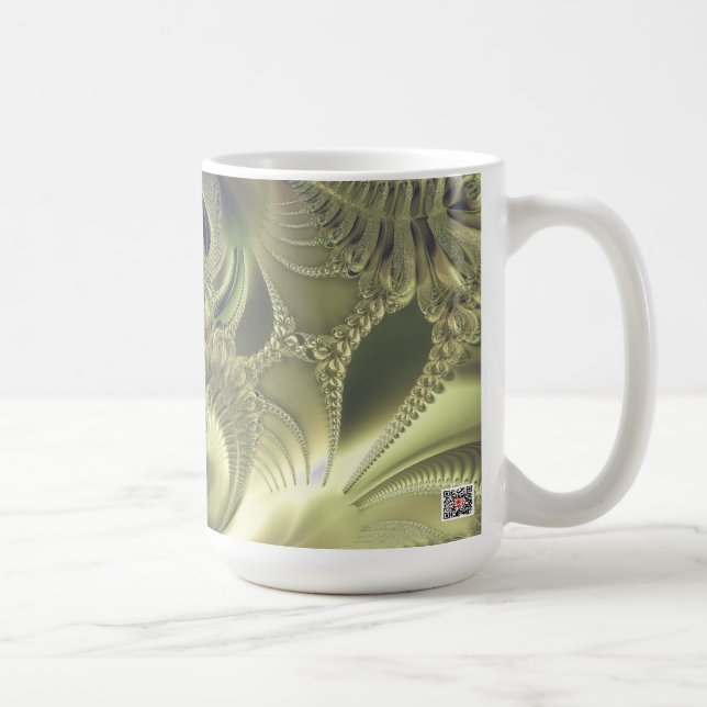 Metallic Leaves Coffee Mug (Right)