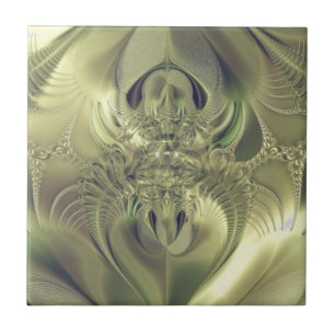 Metallic Leaves Tile