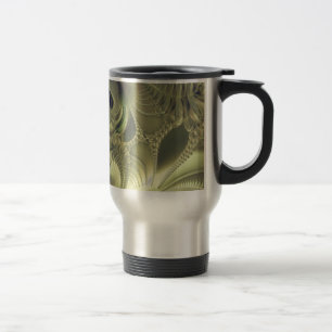 Metallic Leaves Travel Mug