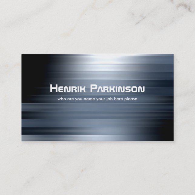 metallic lines business card (Front)