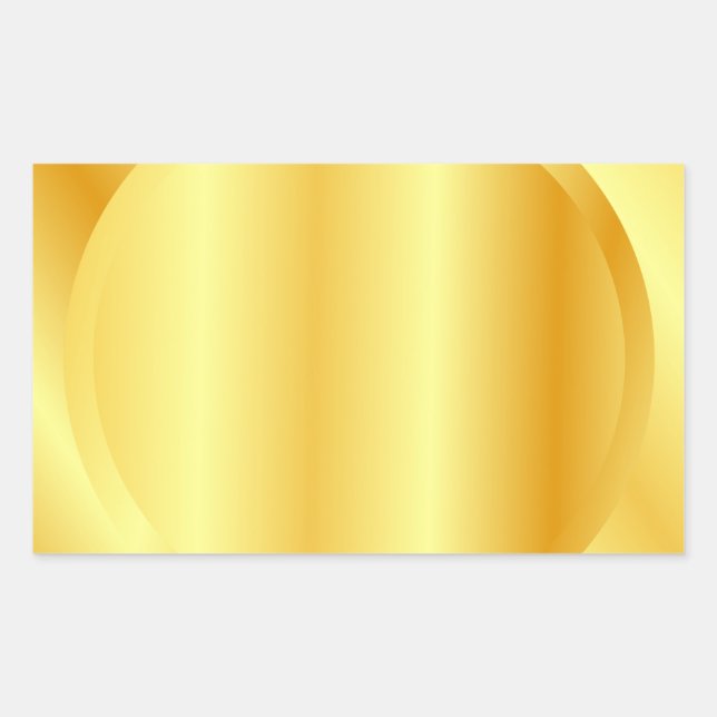 Metallic Look Faux Gold Custom Blank Template Sticker (Front)