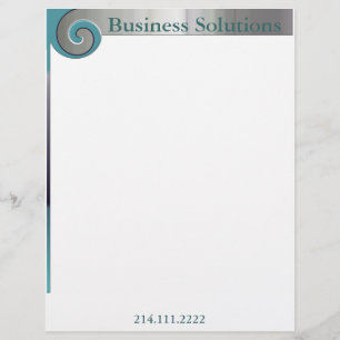 Metallic Look Professional Letterhead